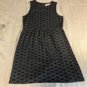 Ann Taylor Loft Womens Gray Sleeveless Boat Neck Back Zip Casual MIDI dress 10.